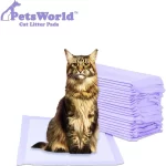 PetsWorld Cat Litter Pads Fresh Scent 50 Count, Heavy Duty Absorbancy