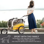 2 in1 Pet Dog Bicycle Trailer and Jogger