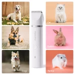 4 in 1 Pet Electric Hair Trimmer with 4 Blades Grooming Clipper Nail Grinder Professional Rechargeable.