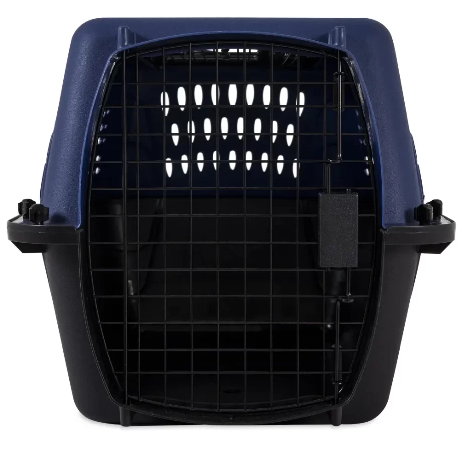 2-Door Topload Dog Carrier, Blue, 24in Length