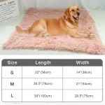 Soft Pet Blanket. Warm sleeping mats. Washable. Long plush pet blankets for Dogs and Cats Plus!