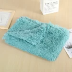 Soft Pet Blanket. Warm sleeping mats. Washable. Long plush pet blankets for Dogs and Cats Plus!