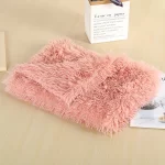 Soft Pet Blanket. Warm sleeping mats. Washable. Long plush pet blankets for Dogs and Cats Plus!
