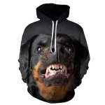 Personality Oversized Dog Wolf Hoodie 3D Printed Sweatshirt