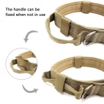 Tactical Police / Military Adjustable Duarable Nylon Dog Collar for Medium, Large Dogs