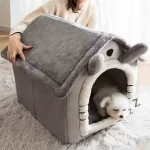 Indoor Warm Dog House Soft Pet Bed House Dog  Bed with Removable Cushion Suitable for Small Medium Large Pets