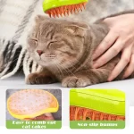 Steamy Brush Cat and Dog Pet Electric Spray Massage Comb Removes Pet Hairs Soft Silicone Depilation Brush Pet Cleaning Supplies