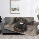 Rottweiler Lovers Flannel Throw Blankets Warm and Plush! For Home, Bedroom, Sofa ...