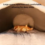 Kennel Dog Bed. Warm Winter Dog House. Detachable Mat. Washable. Sleep Tent for Medium to Large Dogs.